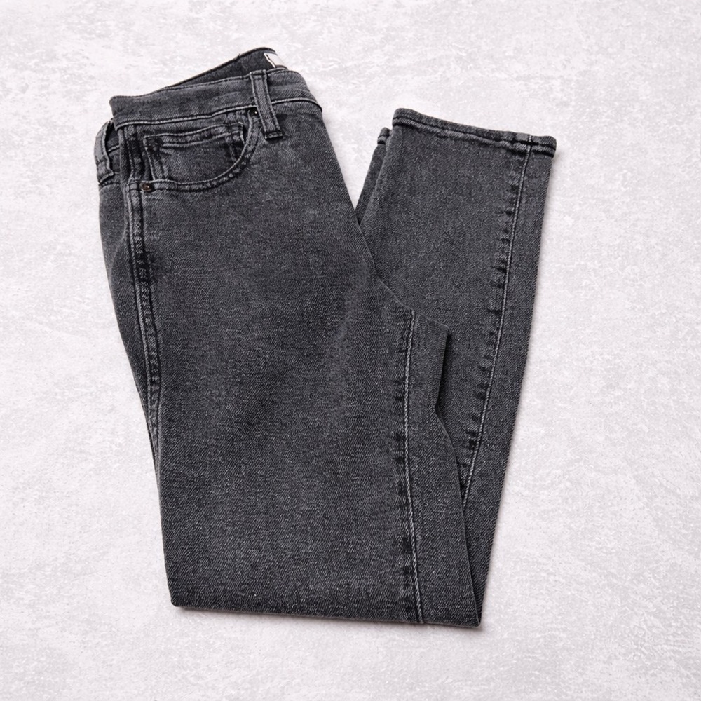 Madewell 10" High Rise Skinny Jeans Womens 24P Gray Petite Denim